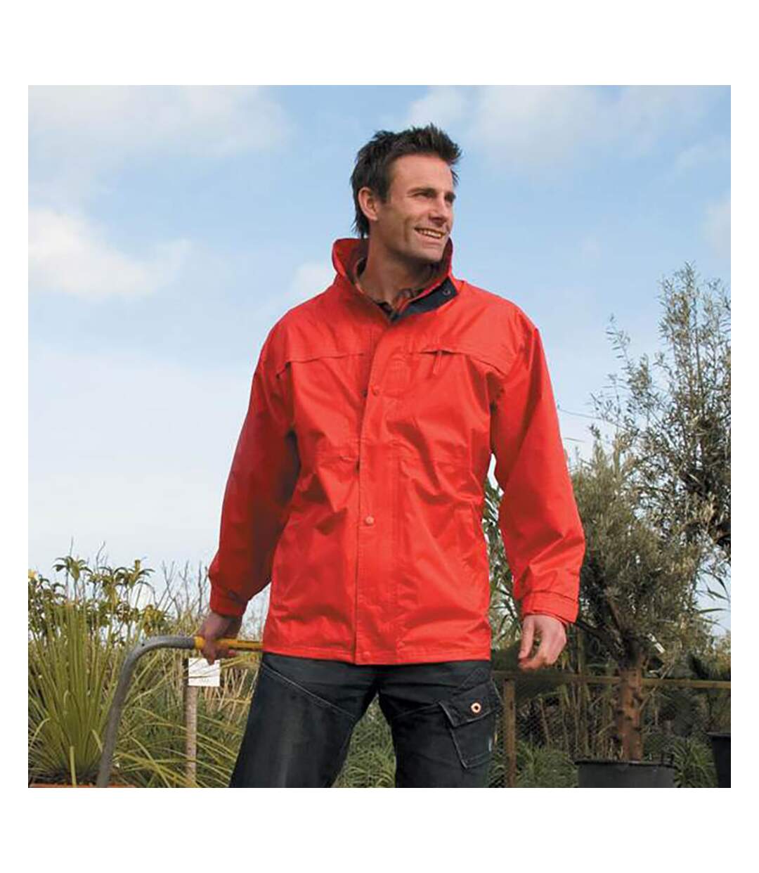 Result Mens Mid-Weight Multi-Function Waterproof Windproof Jacket (Red/Navy) - UTBC929-2