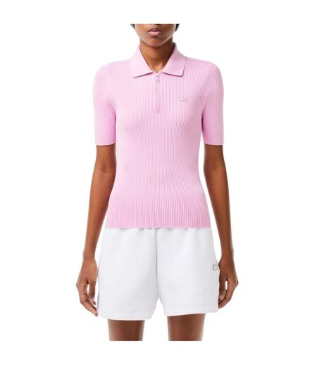 Polo femme rose Lacoste