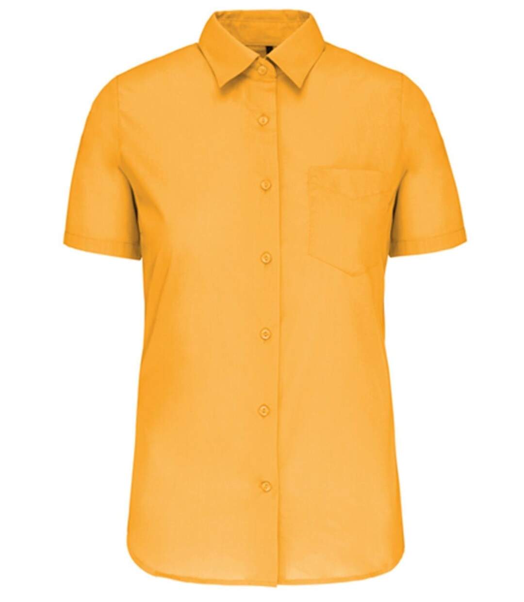 Chemise popeline manches courtes - Femme - K548 - jaune