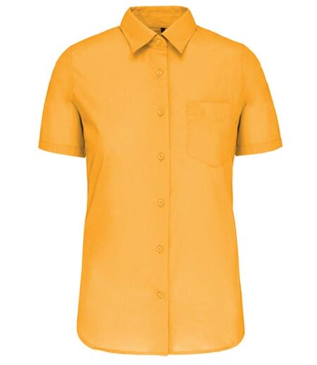 Chemise popeline manches courtes - Femme - K548 - jaune