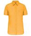 Chemise popeline manches courtes - Femme - K548 - jaune