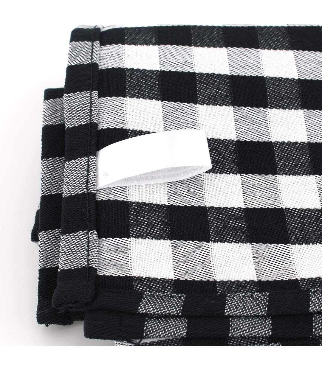 Lot de 2 torchons cuisine toile SQUARES VICHY-5