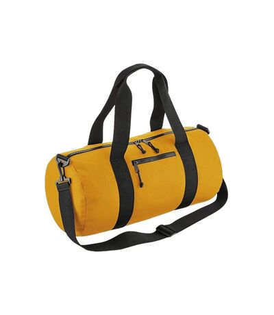 Barrel recycled duffle bag one size mustard Bagbase