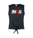 Womens/ladies Inxs Logo Sleeveless Top Charcoal Amplified-1