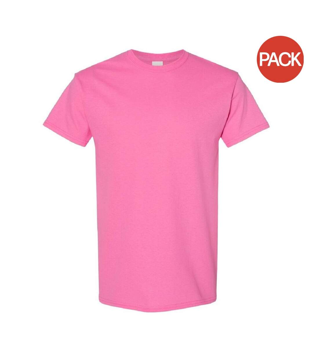 Gildan – Lot de 5 T-shirts manches courtes - Hommes (Rose) - UTBC4807