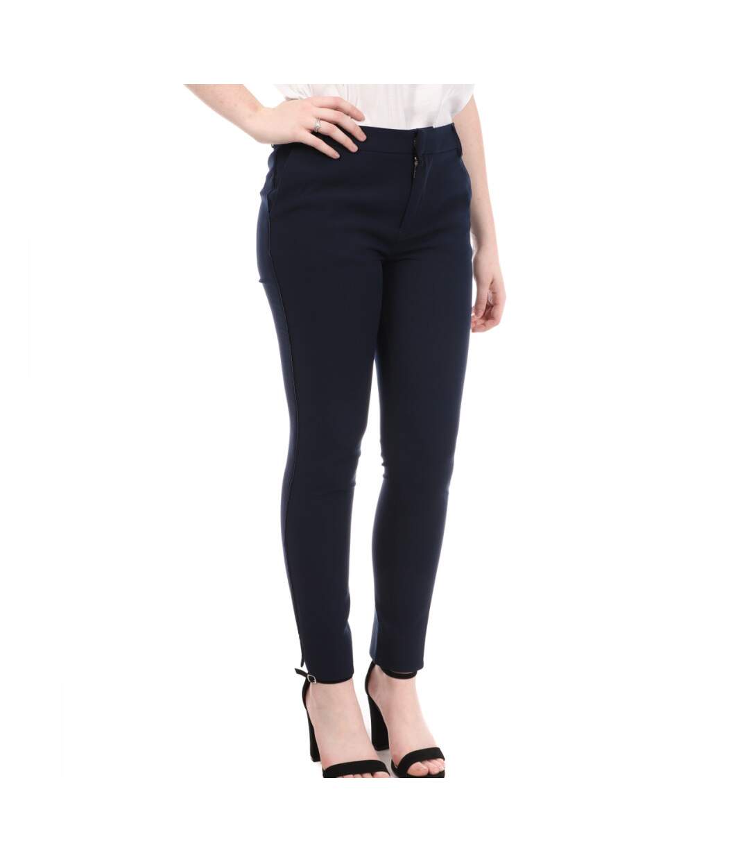 Pantalon Marine Femme Teddy Smith City Slit - 26-1