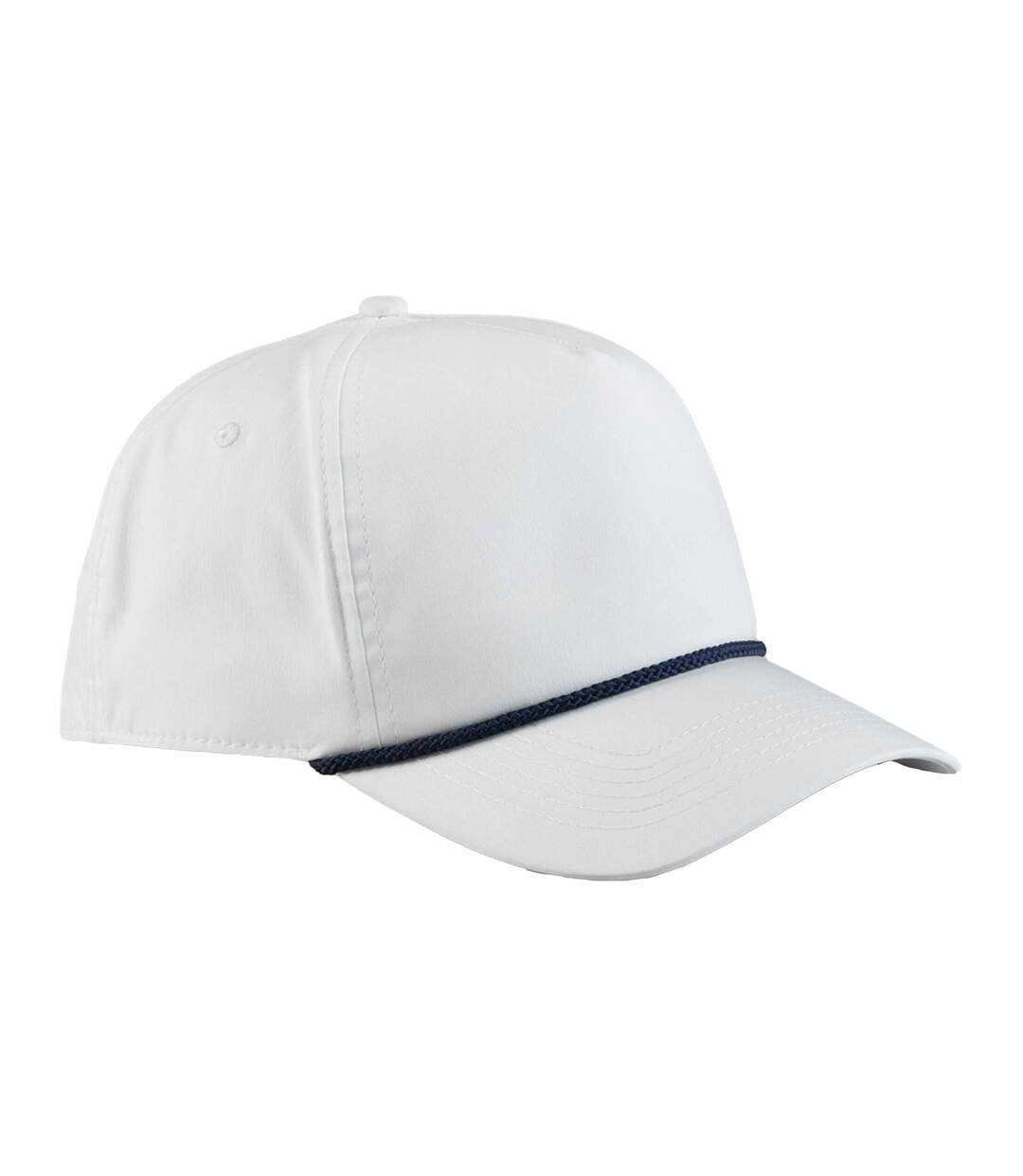 Casquette Golf Motif/style Corde Décorative Adulte Blanc Bleu Marine Beechfield-1