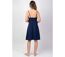 Robe femme estivale MAXINE unie bleu marine Coton Du Monde-4