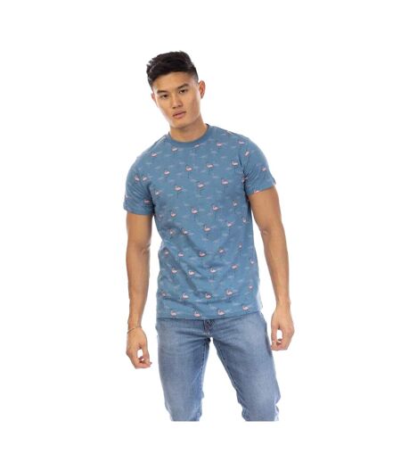 Mens Flamingo All-over Print T-shirt Multicoloured Peter Werth