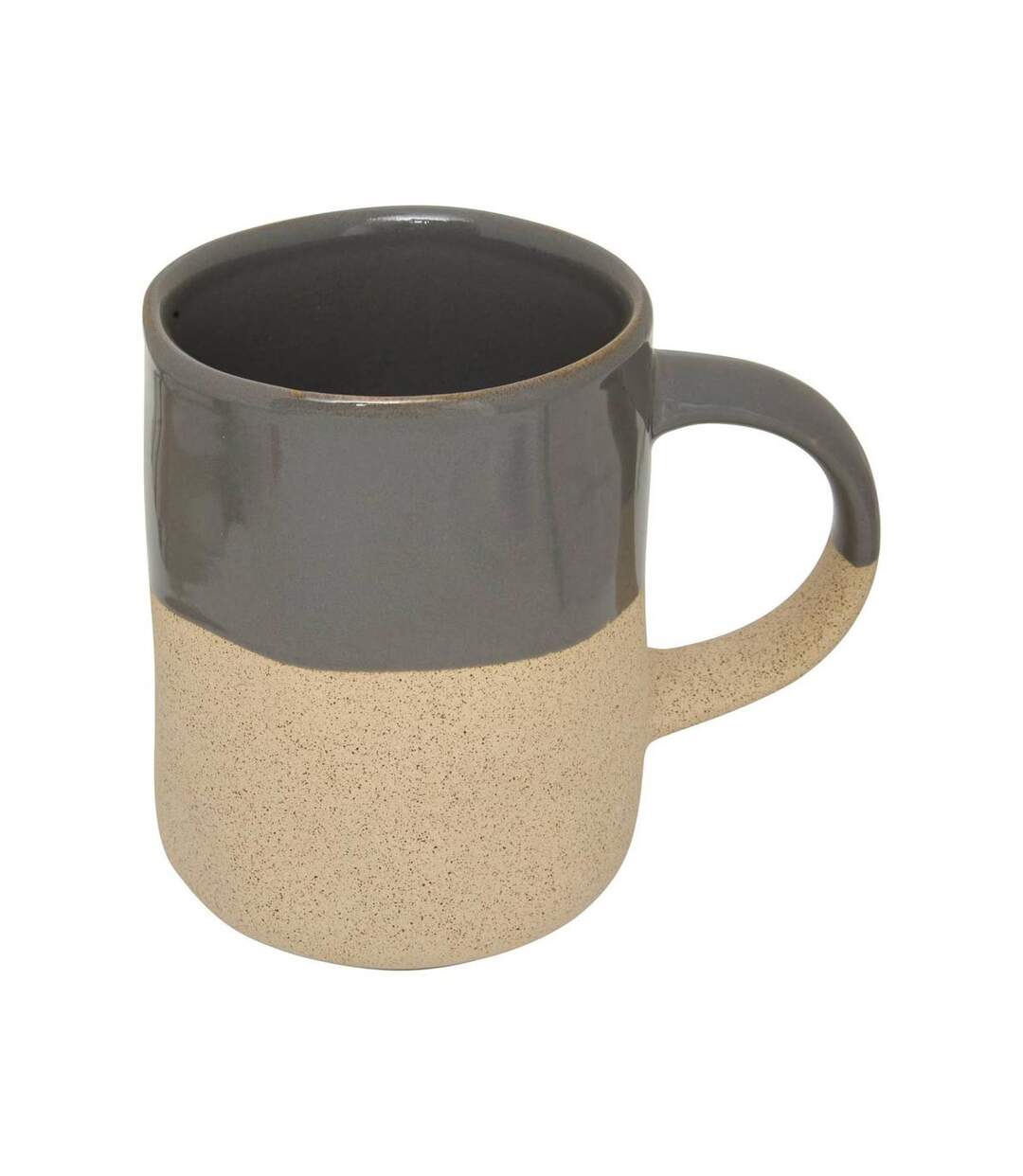 Lot de 6 Mugs en Faïence Kate 34cl Gris-2