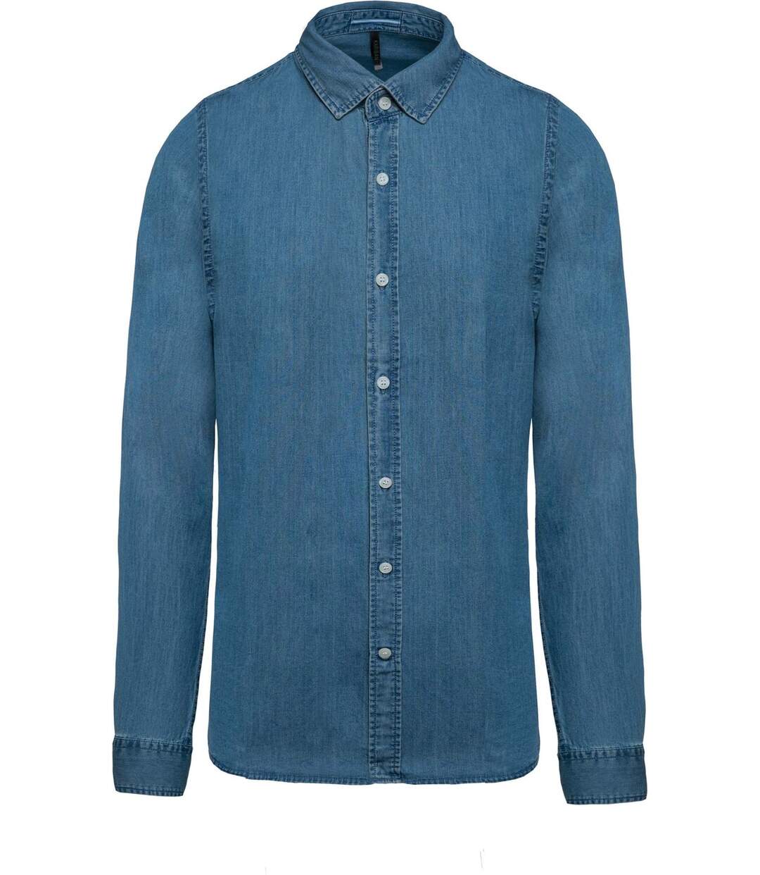 Chemise chambray manches longues - K512 - bleu - homme-2