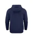 Mens Plain Full Zip Hoodie Navy Printer-2