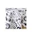 Nappe Ronde Imprimé Kitchen 180cm Blanc & Noir