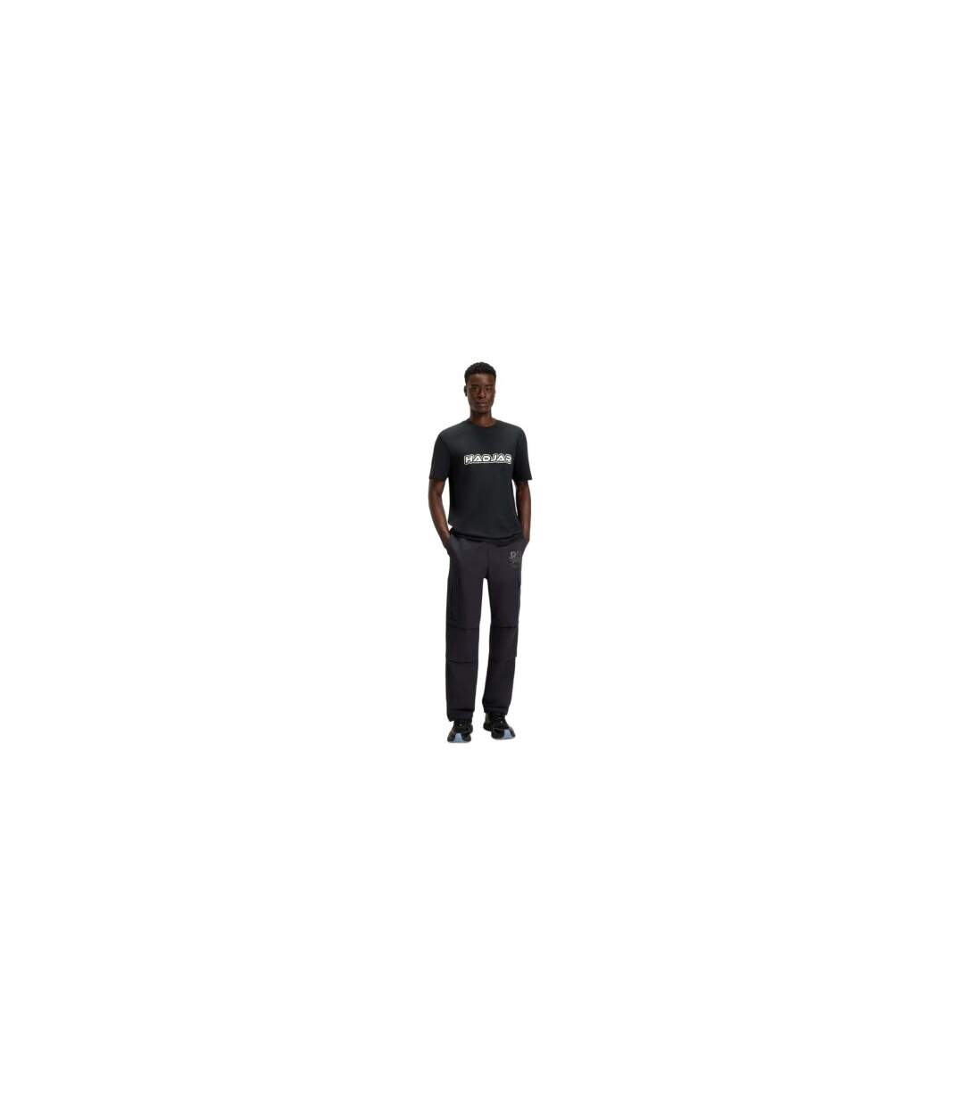 T-shirt Homme Noir Hugo-1
