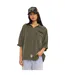 Chemise femme manches courtes fluide avec patchs et broderie Army Vondutch-1