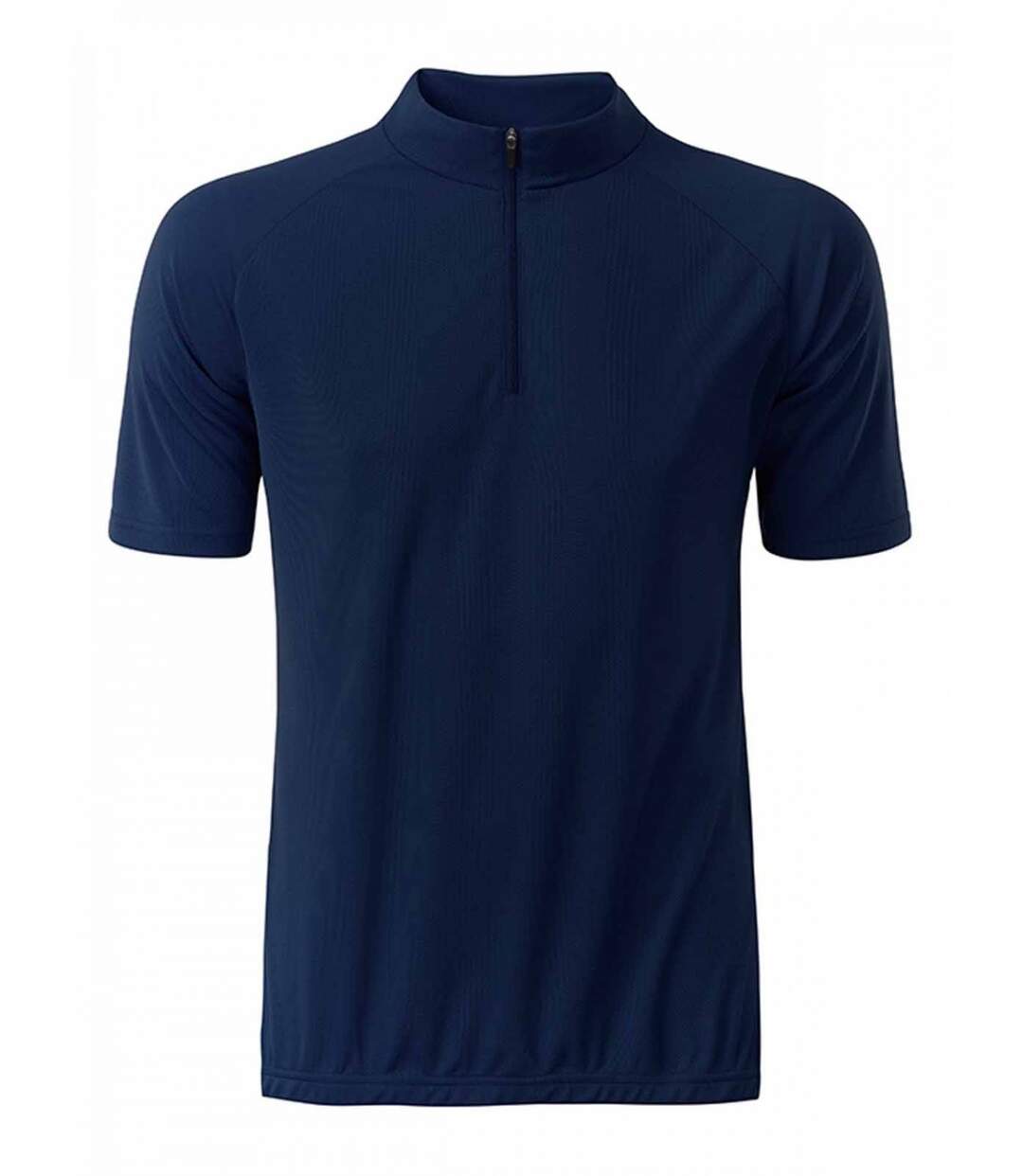 maillot cycliste zippé - HOMME - JN512 - bleu marine