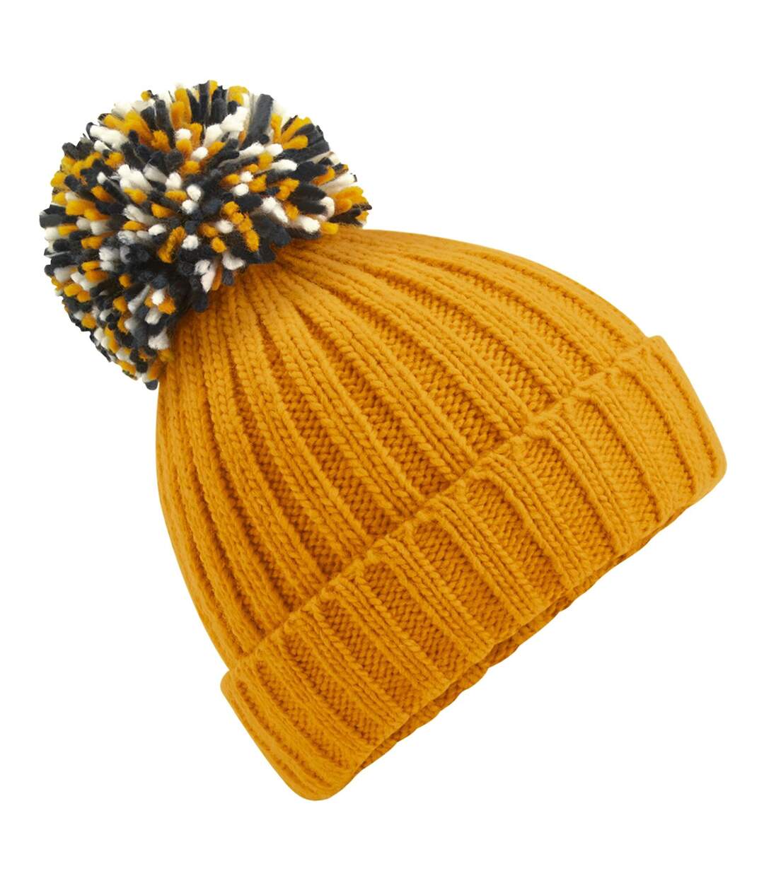 Bonnet Hygge Unisexe Pour Adultes Jaune Foncé Beechfield-2