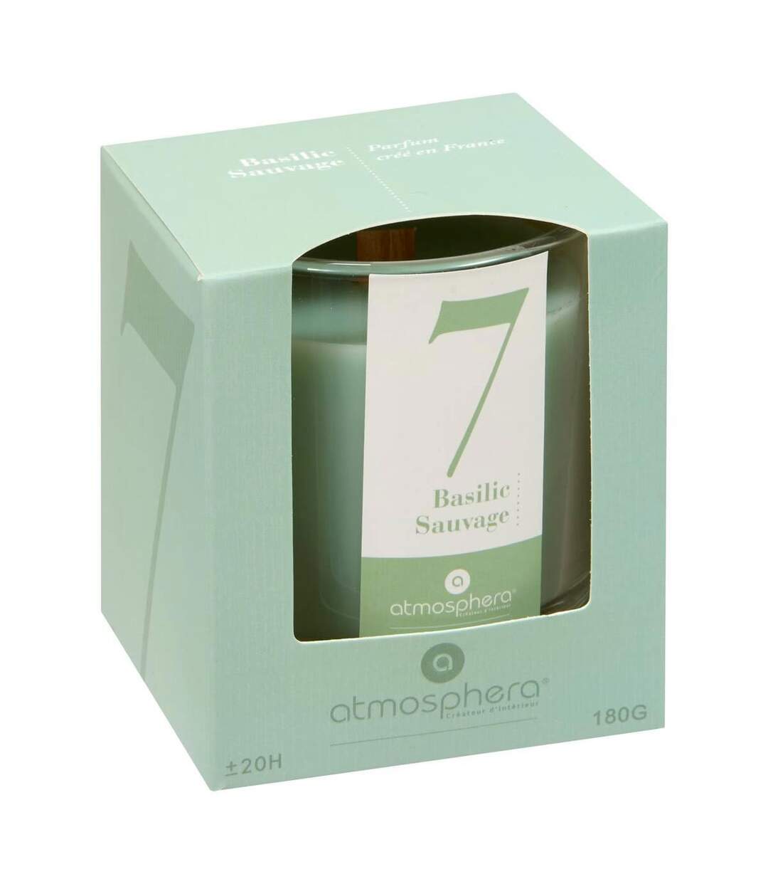Bougie Parfumée en Verre Numia 180g Basilic Sauvage-2
