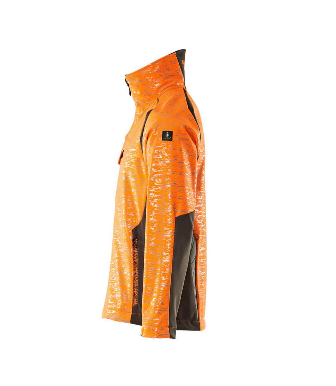 Mens Accelerate Safe Soft Shell Jacket Hi Vis Orange Dark Anthracite Mascot-3