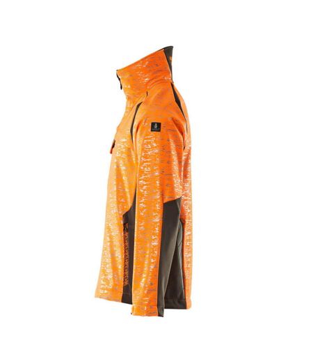 Mens Accelerate Safe Soft Shell Jacket Hi Vis Orange Dark Anthracite Mascot