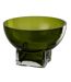 Vase Déco en Verre Carol 13cm Vert Olive-1