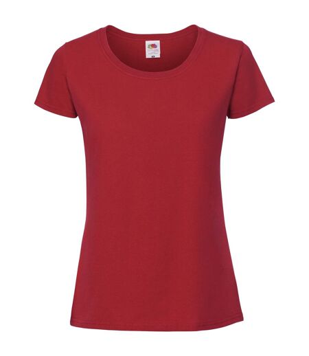 Fruit Of The Loom Womens/Ladies Fit Ringspun Premium Tshirt (Red) - UTRW5975