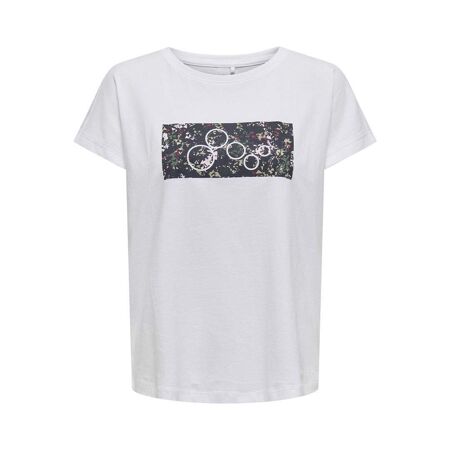 T-shirt Blanc Femme Only  Aub - L