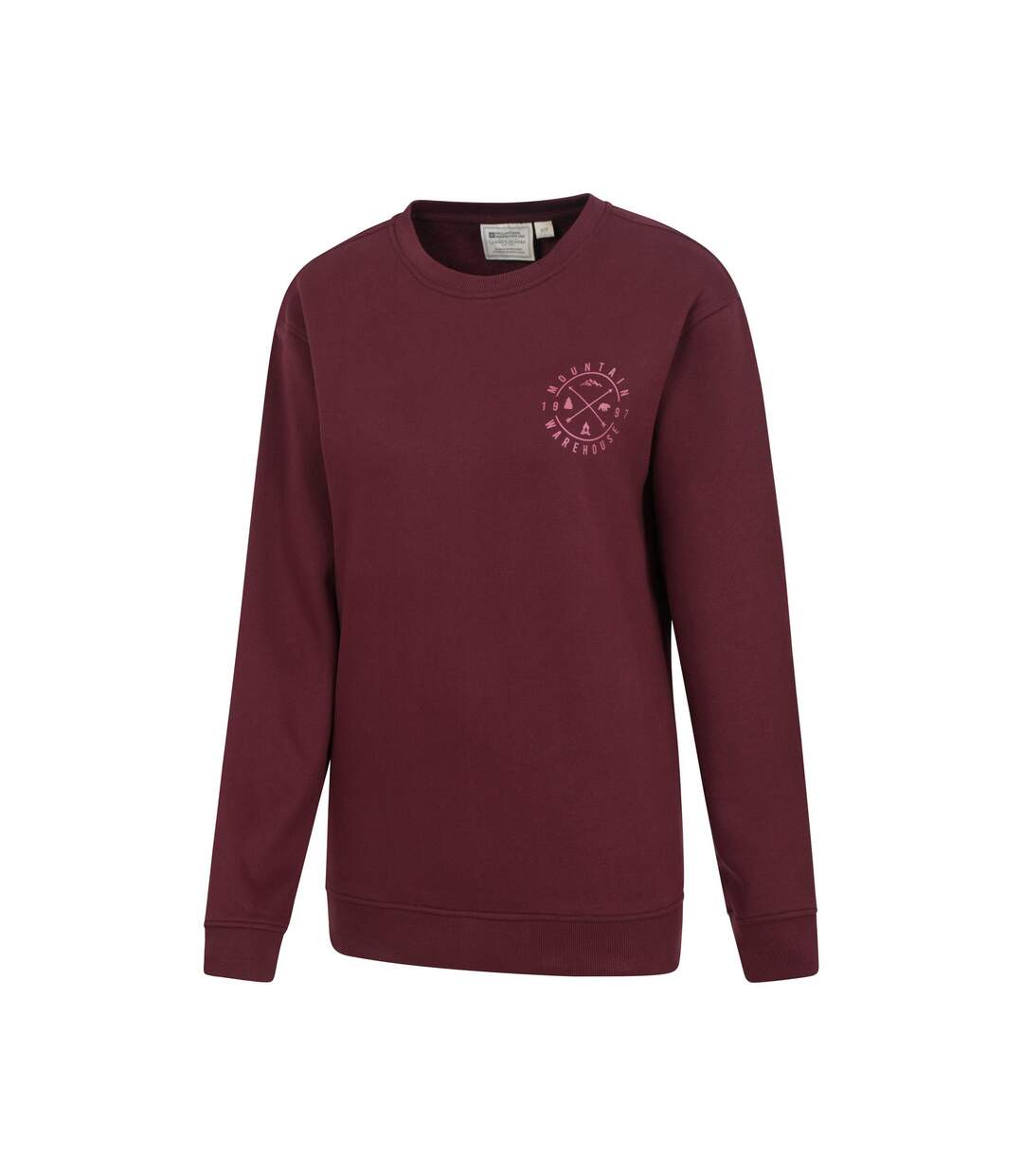 Sweat compass femme bordeaux Mountain Warehouse