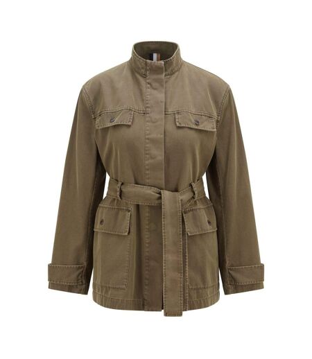 Womens/ladies Jacona Jacket Green Boss