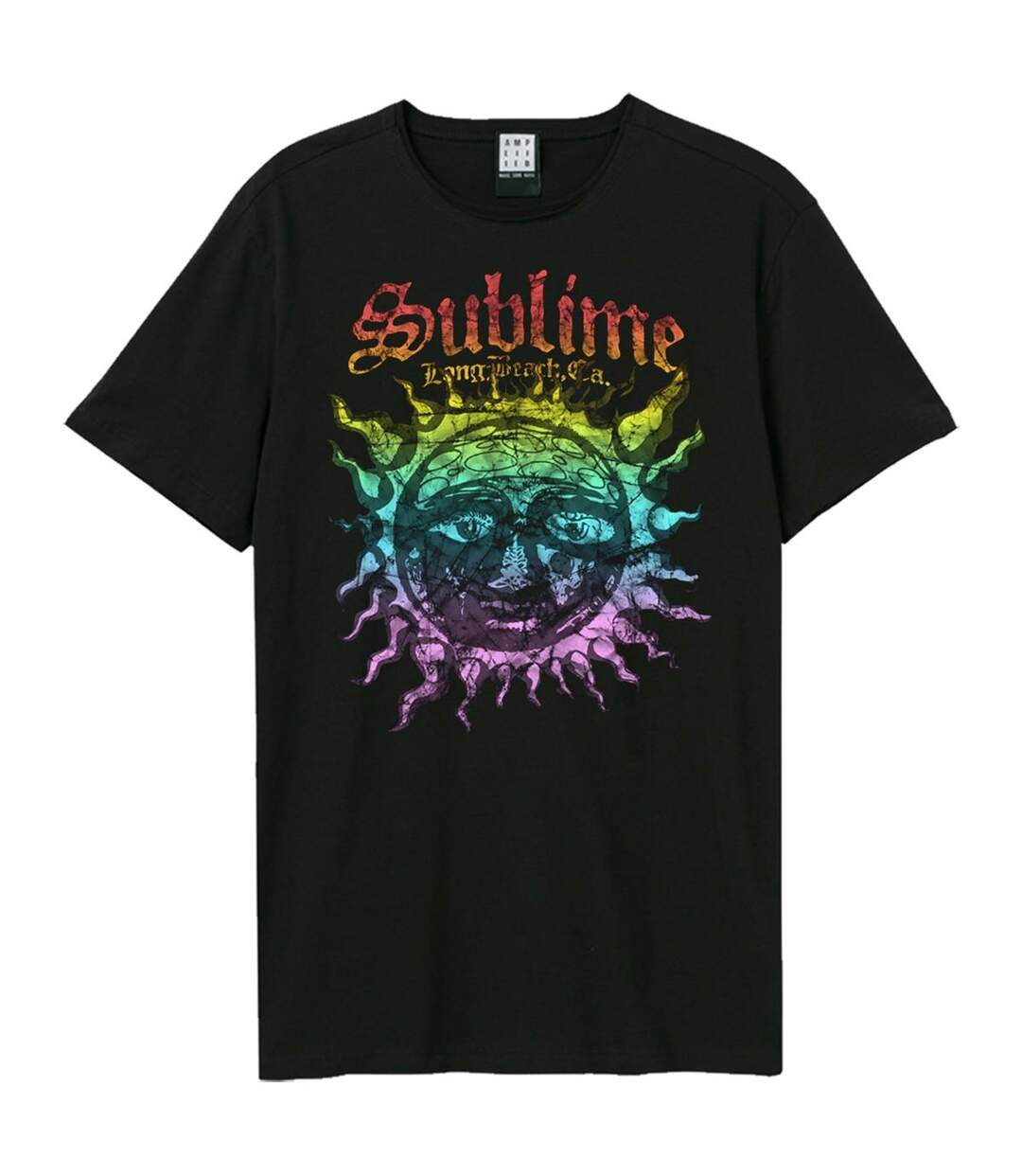 T-shirt Style Sublime Ombre Sun Adulte Noir Amplified-1