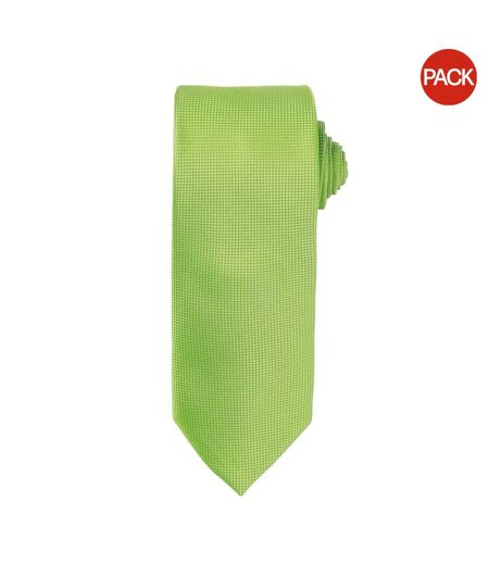 Lot de 2  Cravate homme taille unique vert citron Premier