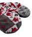 Gant de Cuisine Credence 30cm Gris & Rouge-3