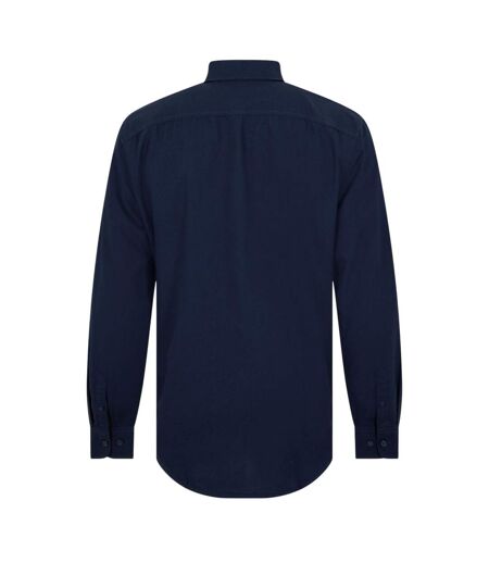 Mens Oxford Long-sleeved Button-down Shirt Yale Blue Original Penguin