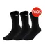 Pack Of 3  Mens Mid Cut Training Socks  Black Mizuno-1