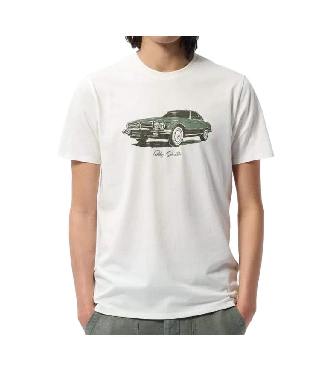 T-shirt Blanc Homme Teddy Smith Cars - XXL-1