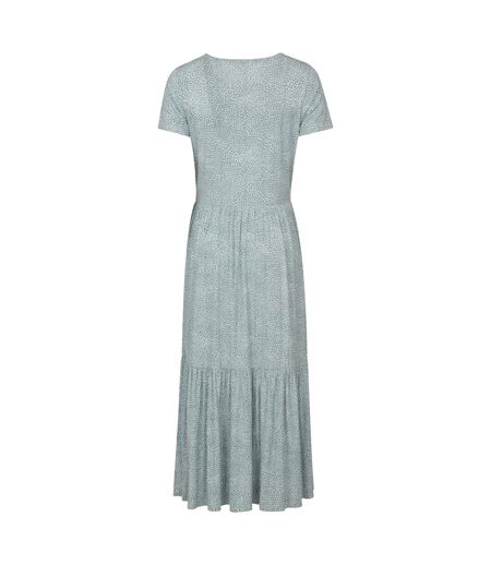 Womens/ladies Sardinia Dotted Tiered Dress Green Mountain Warehouse