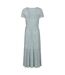 Womens/ladies Sardinia Dotted Tiered Dress Green Mountain Warehouse-2