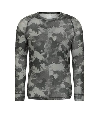 Mens talus camouflage thermal top vert Mountain Warehouse