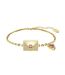 Womens/ladies Crystal Chain Charm Bracelet One Size Crystal Swarovski-1
