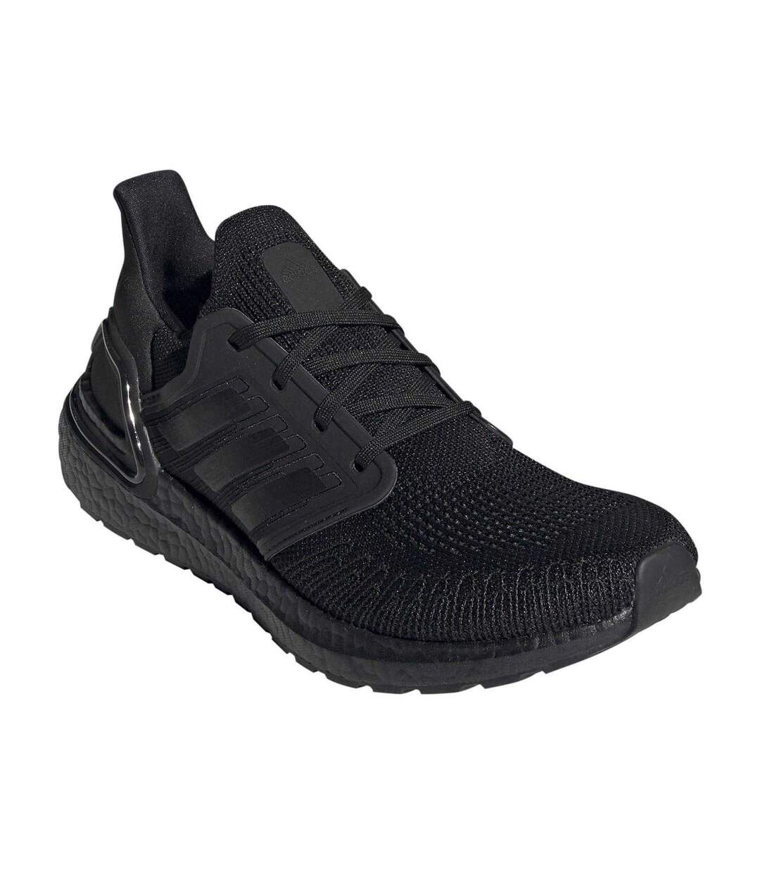 Mens Ultraboost Stripes Lace Up Trainers Black Solar Red Adidas-1