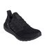 Mens Ultraboost Stripes Lace Up Trainers Black Solar Red Adidas-1