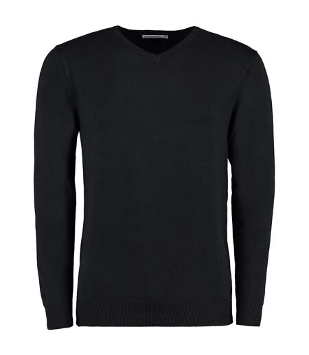 Arundel Pull À Col En V Homme Noir Kustom Kit