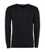 Arundel Pull À Col En V Homme Noir Kustom Kit-2