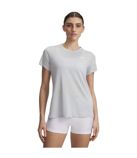 Womens/ladies Twist Short-sleeved T-shirt Halo Grey Under Armour
