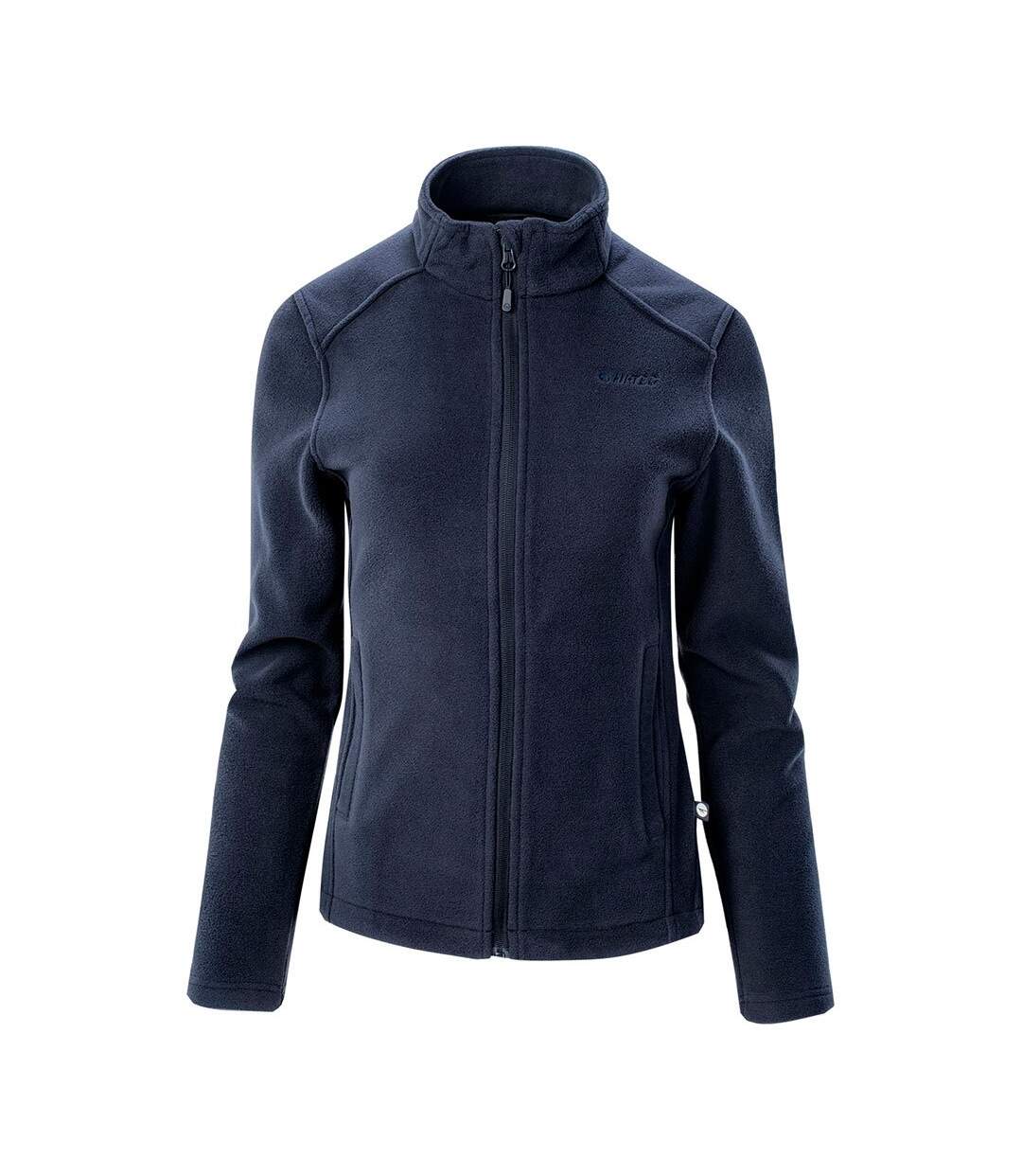 Womens/ladies lady asotin fleece jacket black iris Hi-Tec-1
