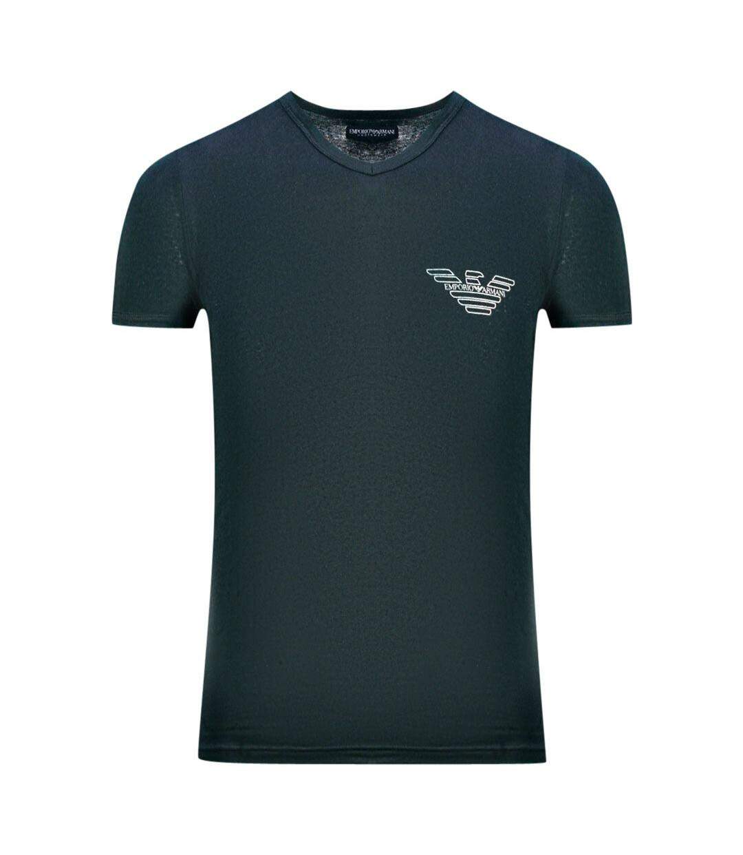 T-shirt Motif/style Logo Homme Noir Emporio Armani-1