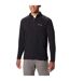 Mens Klamath Range Half Zip Fleece Top Black Columbia-1