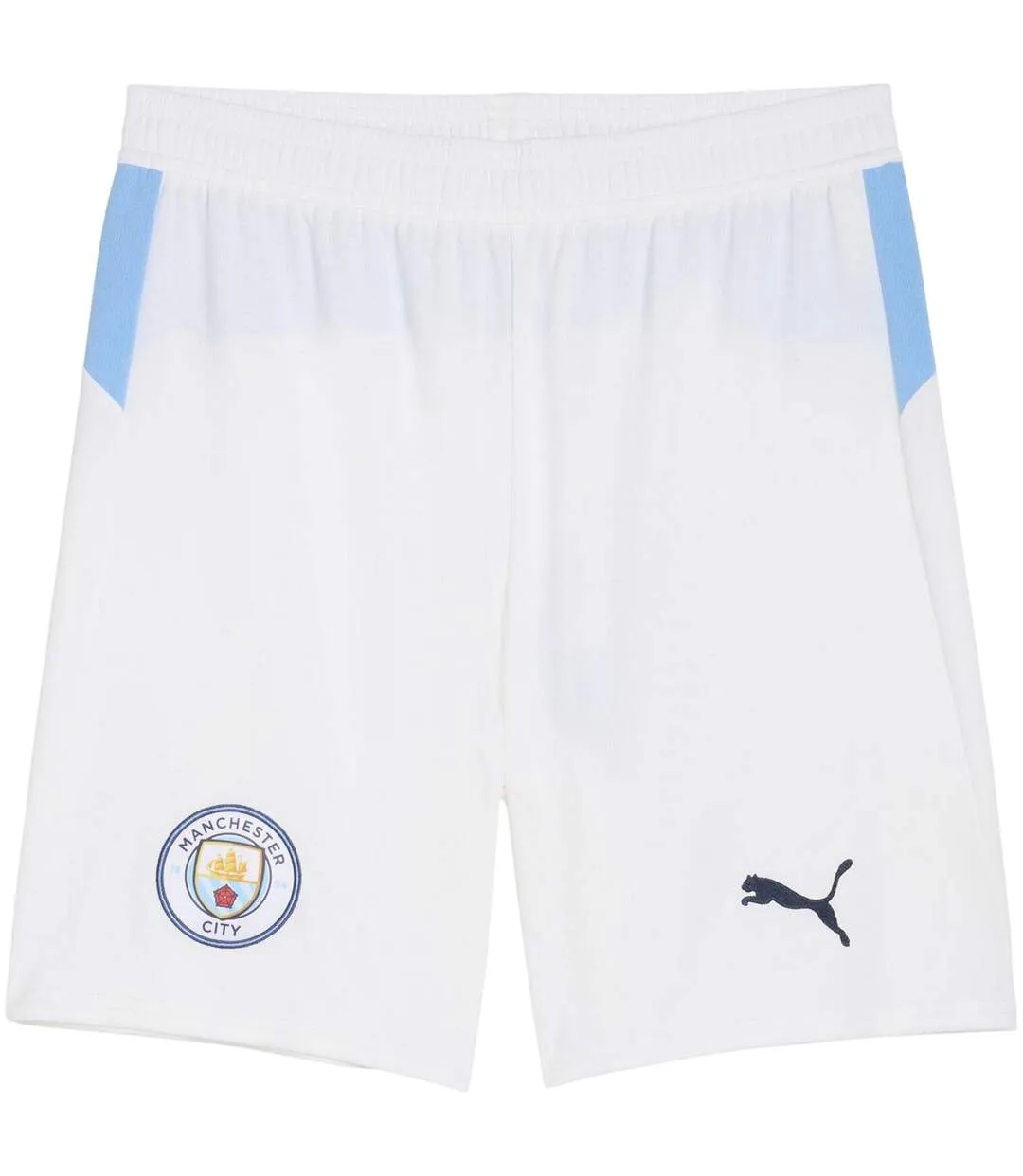 Mens 2025/2026 Manchester City Fc Home Shorts White Puma-2