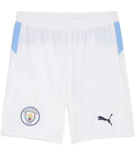 Mens 2025/2026 Manchester City Fc Home Shorts White Puma