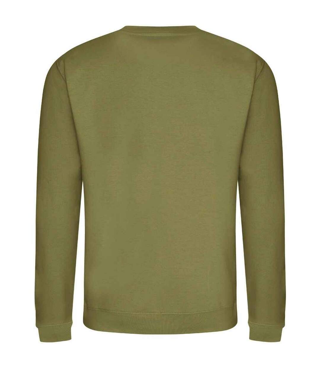 Unisex adult soft touch sweatshirt khaki green Awdis-2